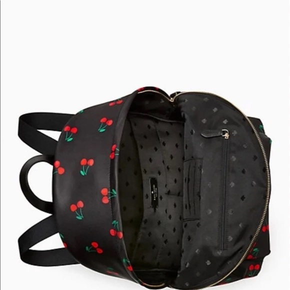 SOLD!!! Kate Spade chelsea large cherry backpack style #: k6196 - Picture 5 of 5